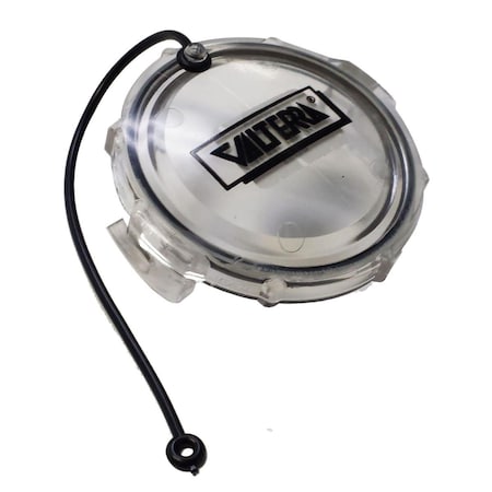 Waste Valve Cap, 3 In. Bayonet - Clear